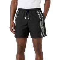 Badeshorts mit Logo-Details und Streifen