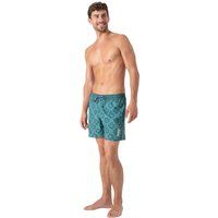 Gemusterte Badeshorts mit Ornamenten