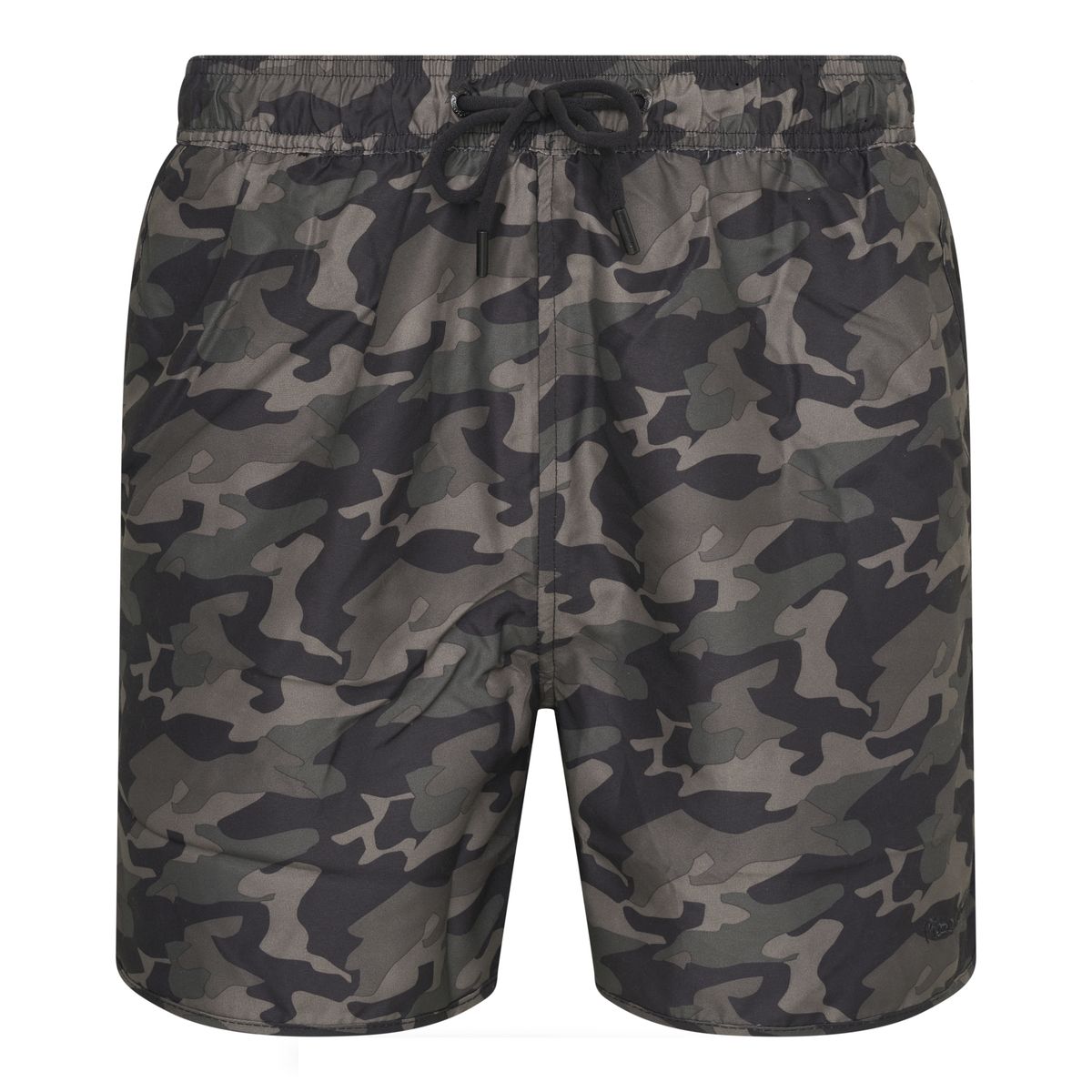 Klassische Badeshorts mit Camouflage-Muster