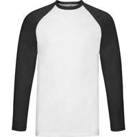Raglan-Langarmshirt mit Kontrastärmeln