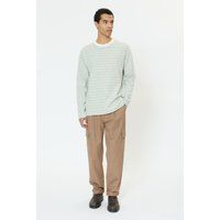 Gestreiftes Langarmshirt mit Rundhals
