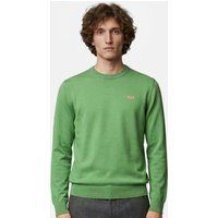 Klassischer Baumwoll-Strickpullover mit Rundhals