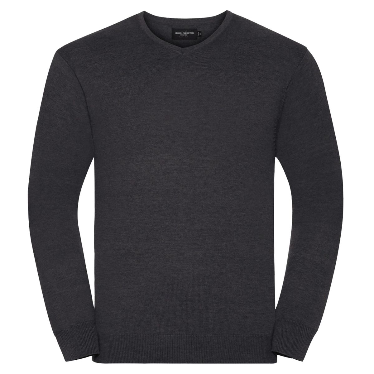 Klassischer Strickpullover mit V-Ausschnitt