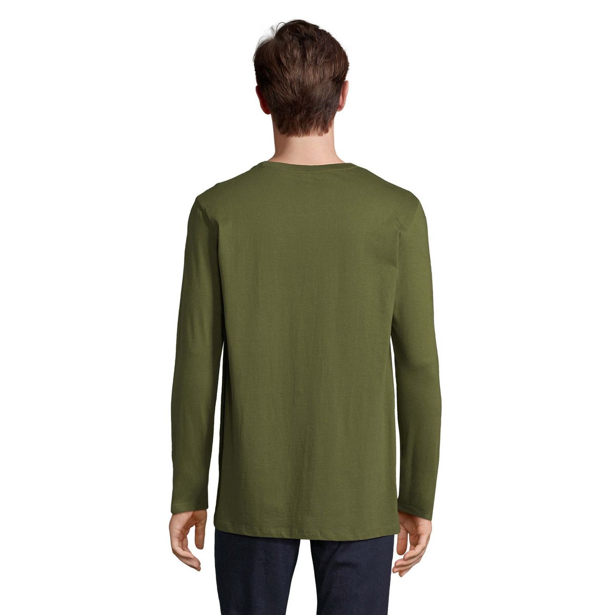 Klassisches Langarm-T-Shirt aus Baumwolle