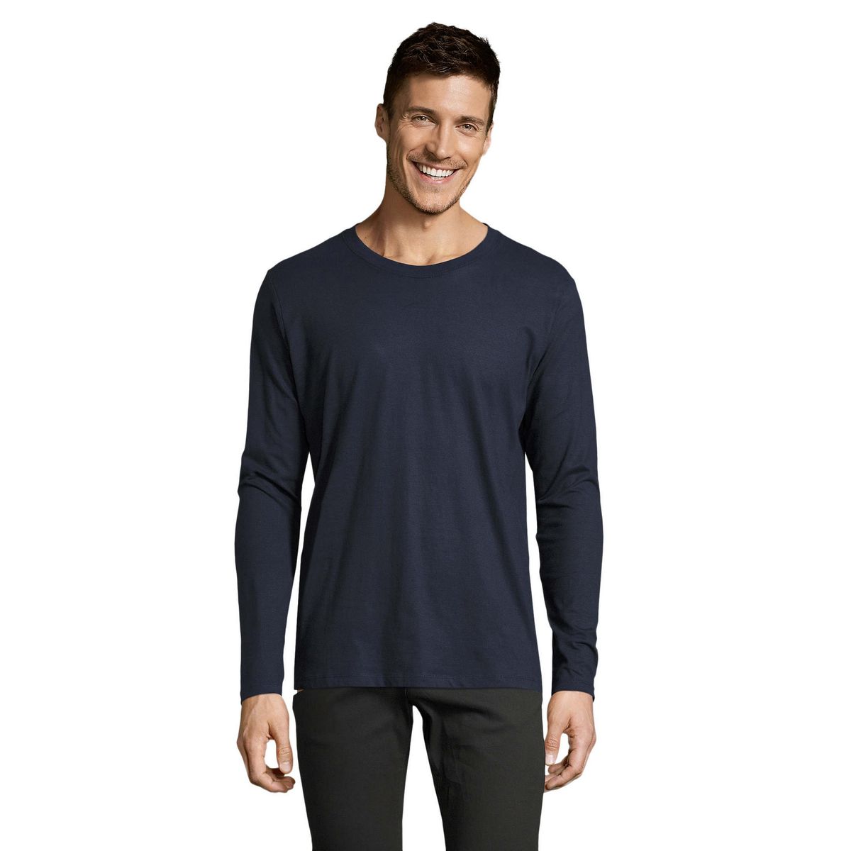 Klassisches Langarmshirt aus Baumwolle