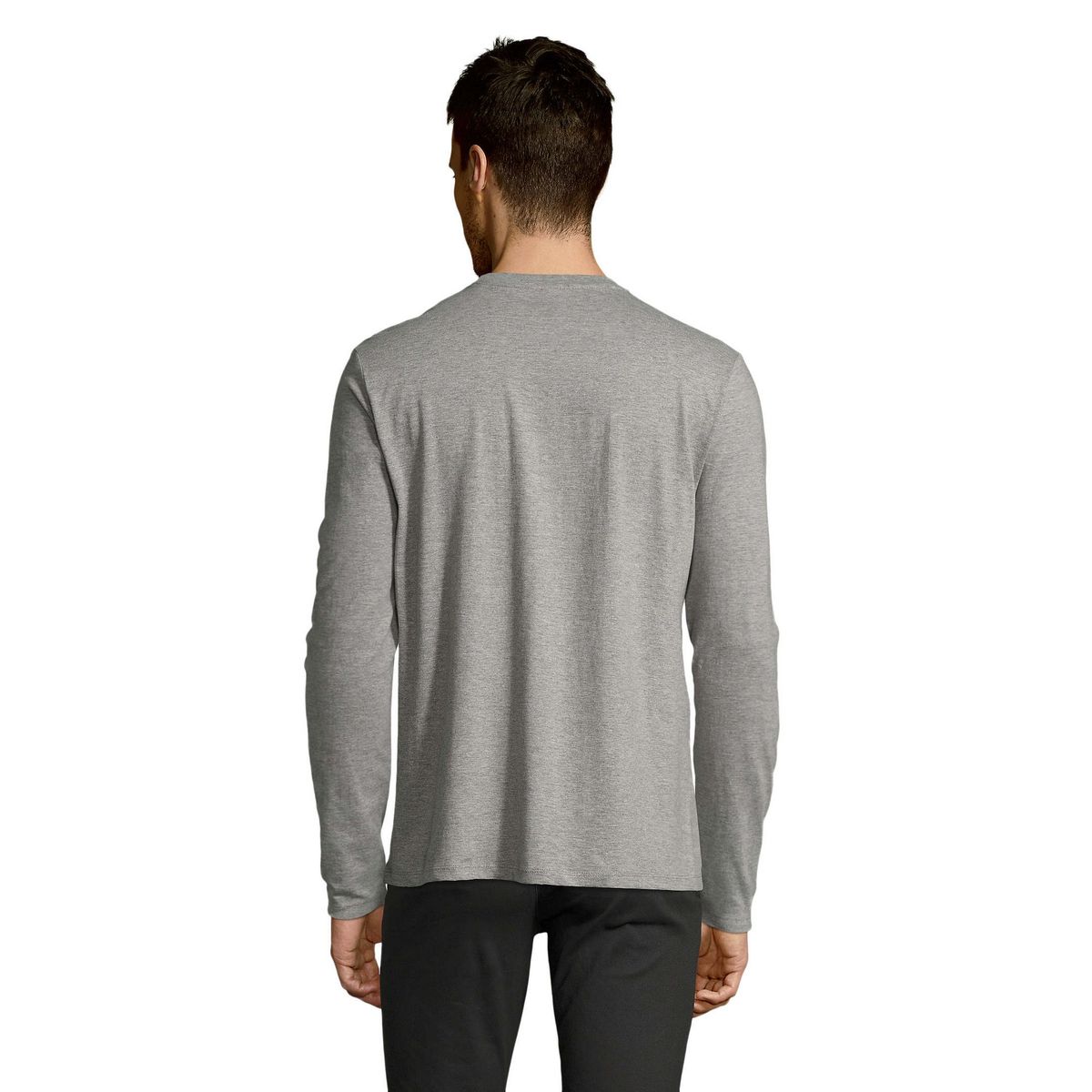Klassisches Langarm-T-Shirt aus Baumwolle