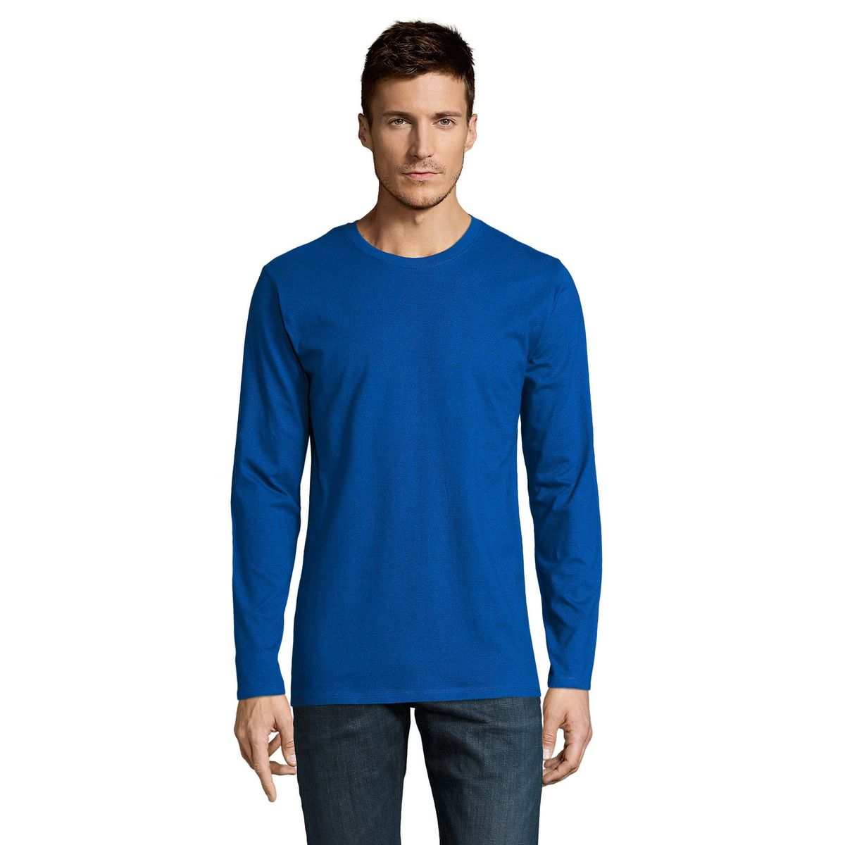 Klassisches Langarmshirt aus Baumwolle