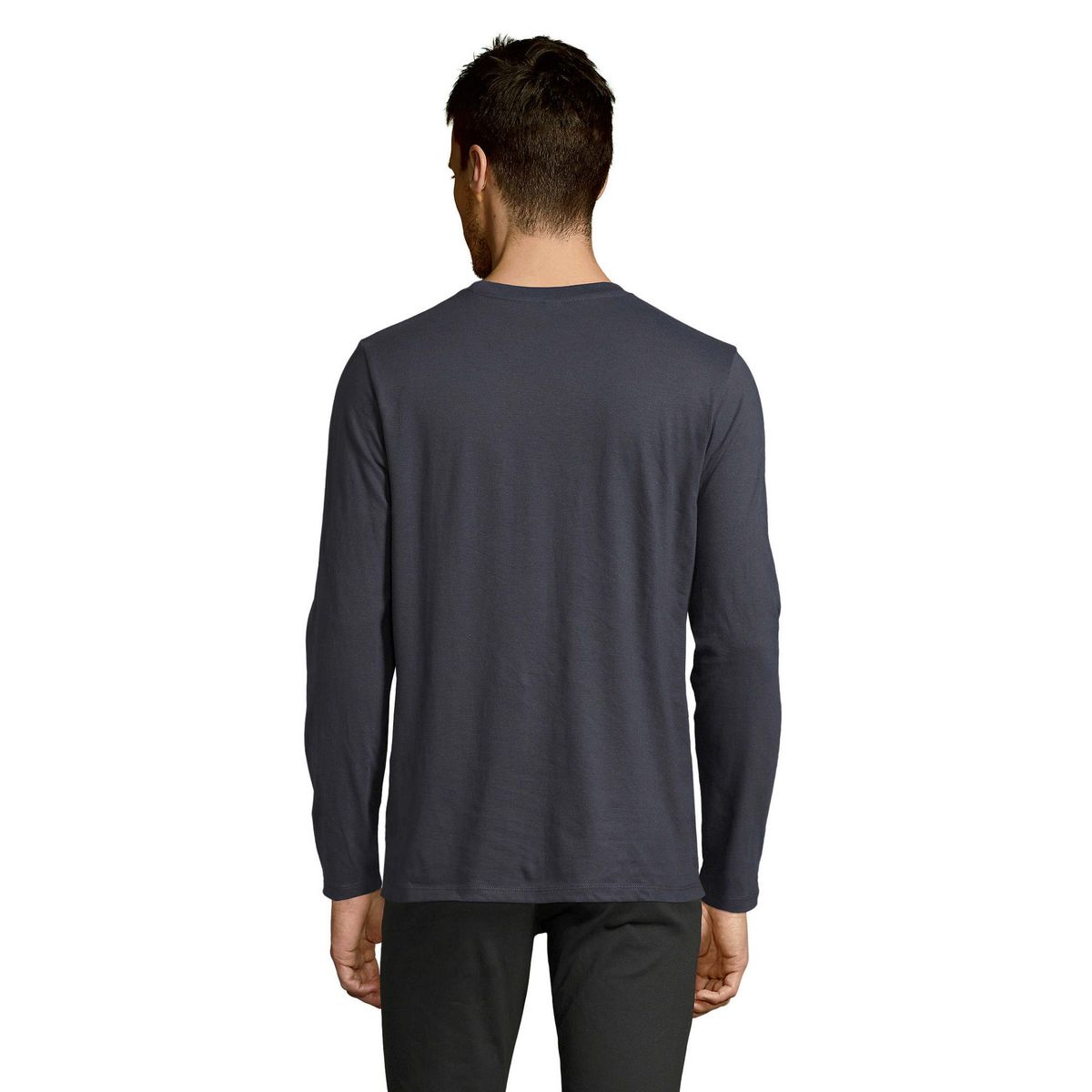 Klassisches Langarm-T-Shirt aus Baumwolle