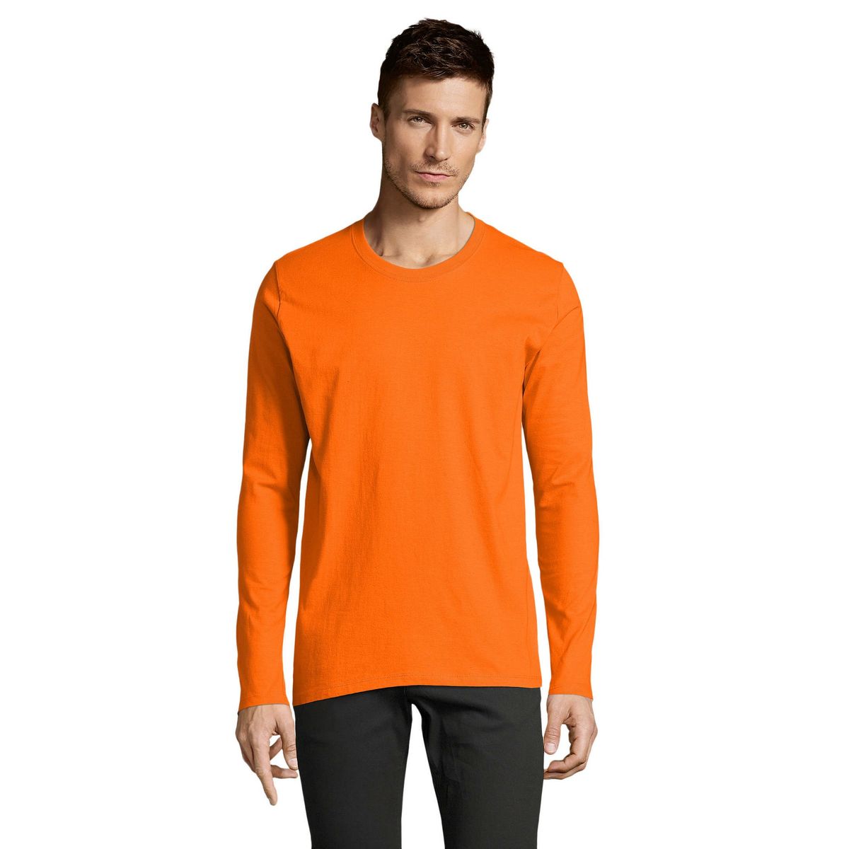 Klassisches Langarmshirt aus Baumwolle