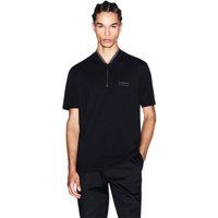 Modernes Poloshirt mit Bomberkragen und Reißverschluss