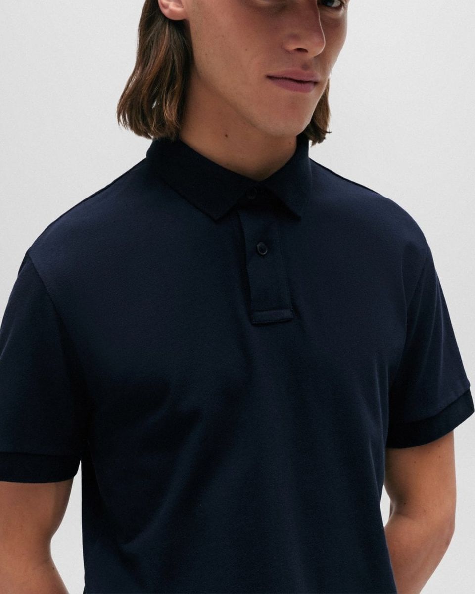 Slim-Fit Polo-Shirt aus Stretch-Baumwolle