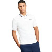 Polo-Shirt mit geometrischem Kragenmuster