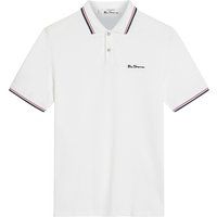 Klassisches Piqué-Poloshirt mit Kontraststreifen
