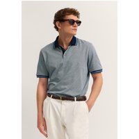 Modern Fit Two-Tone Baumwoll-Poloshirt