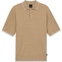 Gestricktes Poloshirt mit Kontrastbesatz
