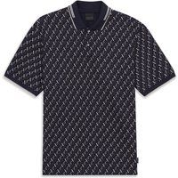 Poloshirt mit Allover-Logo-Print
