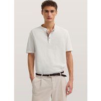 Baumwoll-Poloshirt mit Stehkragen