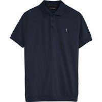Poloshirt aus Baumwolle und Leinen