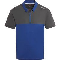 Technisches Zweifarbiges Reißverschluss-Poloshirt