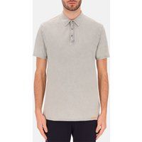 Piqué-Poloshirt mit handwerklichen Stickereien