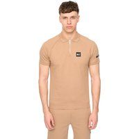 Strukturiertes Raglan-Zip-Polo