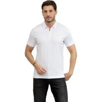 Kurzärmeliges Poloshirt mit Reißverschluss