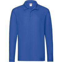 Hochwertiges Langarm-Poloshirt aus Baumwolle
