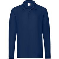 Klassisches Langarm-Poloshirt aus Baumwolle