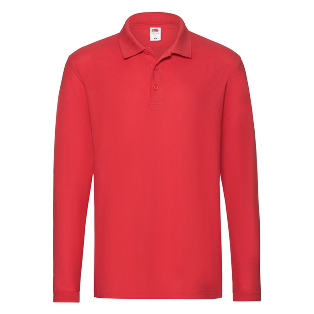 Klassisches Piqué-Langarm-Poloshirt