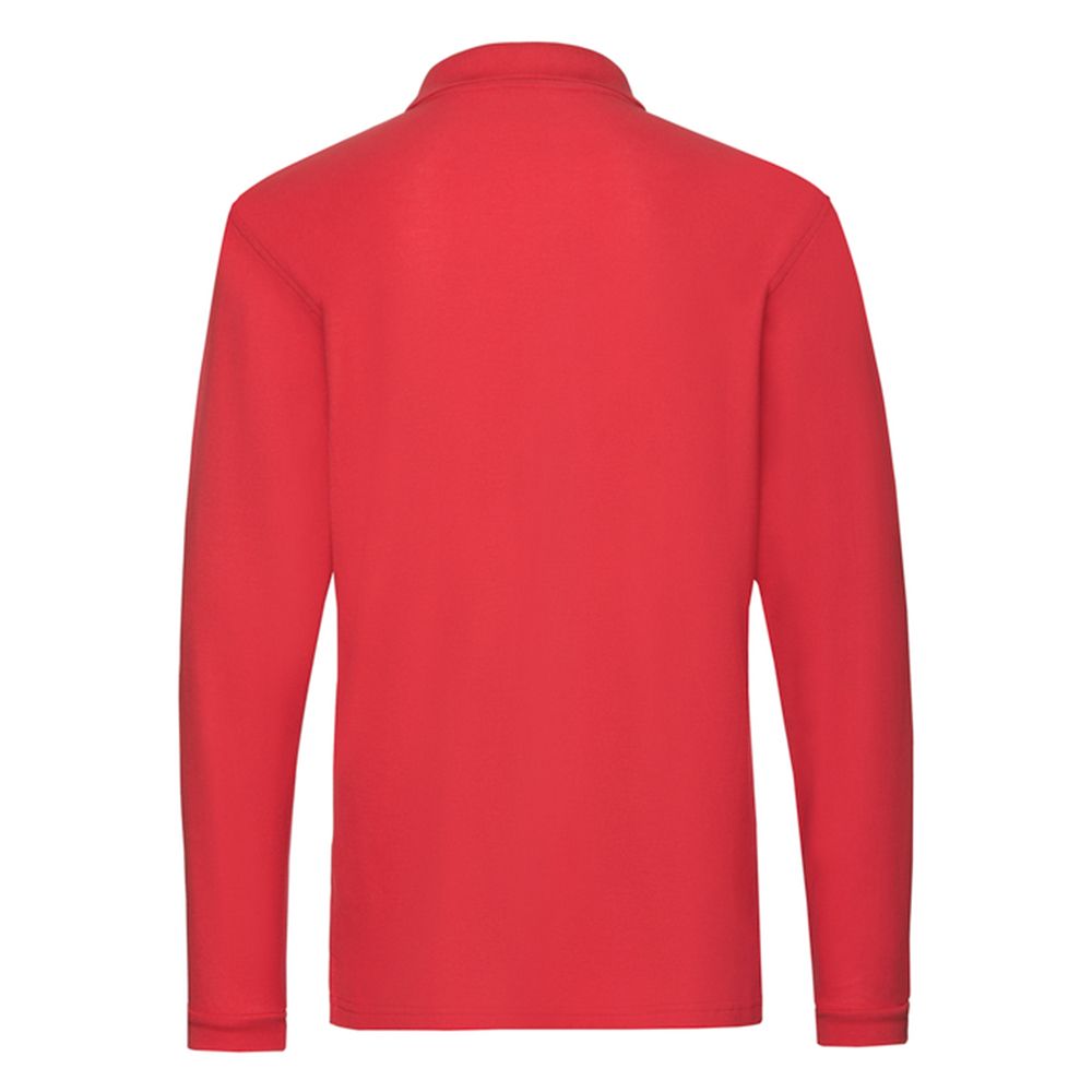 Klassisches Piqué-Langarm-Poloshirt