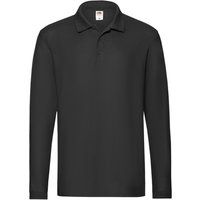 Klassisches Langarm-Poloshirt aus Baumwolle