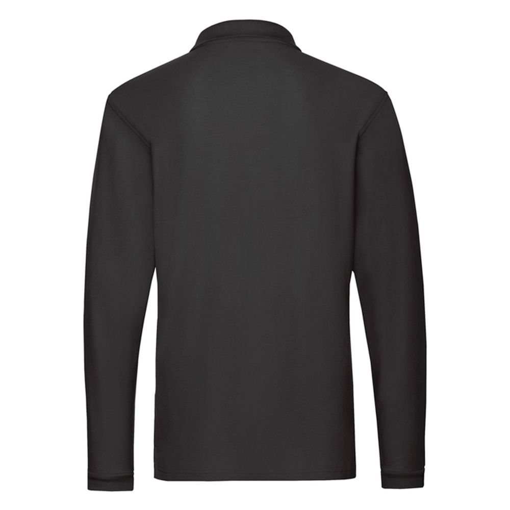 Premium Langarm-Piqué-Poloshirt