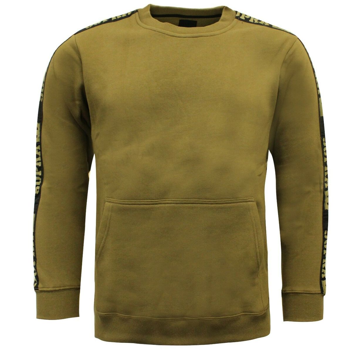 Rundhals-Sweatshirt mit Markenband