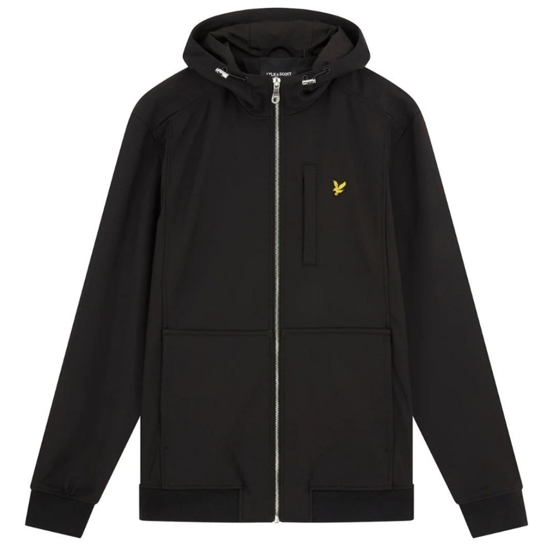 Kapuzen-Softshelljacke mit Tasche