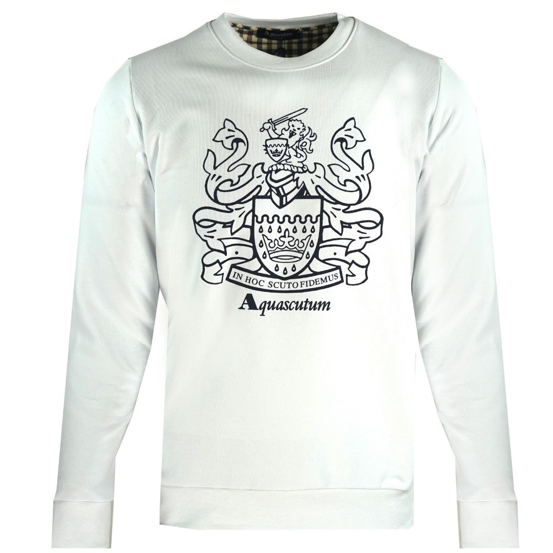 Sweatshirt mit Wappen-Grafik-Print