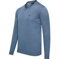 Feinstrick-Pullover mit V-Ausschnitt