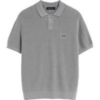 Kurzärmliger Polo-Pullover in Patentstrick