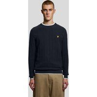 Rippstrick-Pullover mit Rundhals