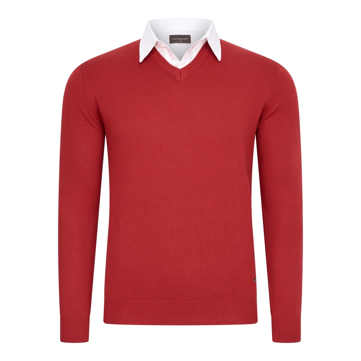 Lagen-Look Pullover mit Kragen