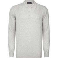 Feinstrick-Langarm-Polopullover
