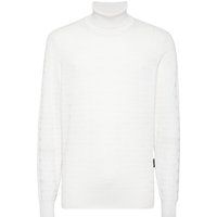 Monogramm-Rollkragenpullover aus Seidenmischung