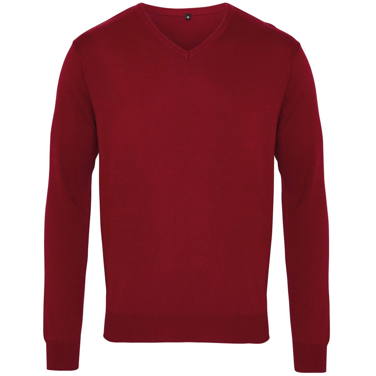 Klassischer Feinstrick-Pullover mit V-Ausschnitt