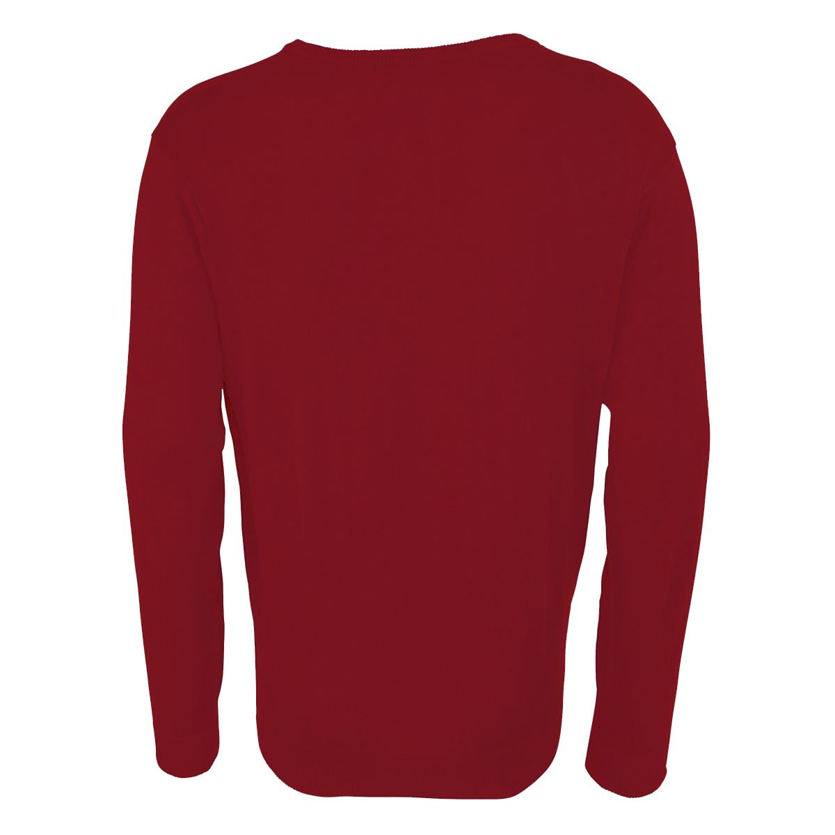Klassischer Feinstrick-Pullover mit V-Ausschnitt