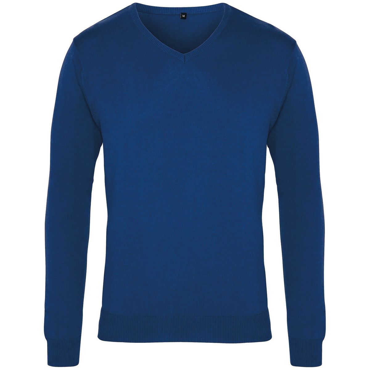 Klassischer Feinstrick-Pullover mit V-Ausschnitt