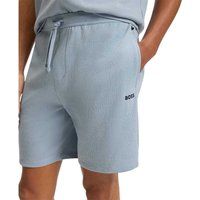 Strukturierte Waffelstrick-Shorts mit Kordelzug