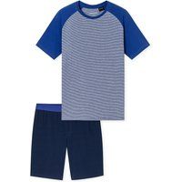 Klassisches Gestreiftes Raglan-Pyjama-Set