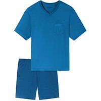 Kurzarm-Pyjama-Set mit V-Ausschnitt