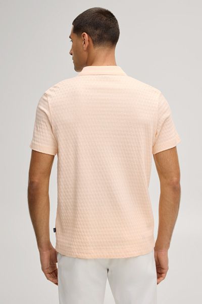 JOOP! Jorge Aprikotfarbenes strukturiertes Baumwoll-Poloshirt Casual-Stil
