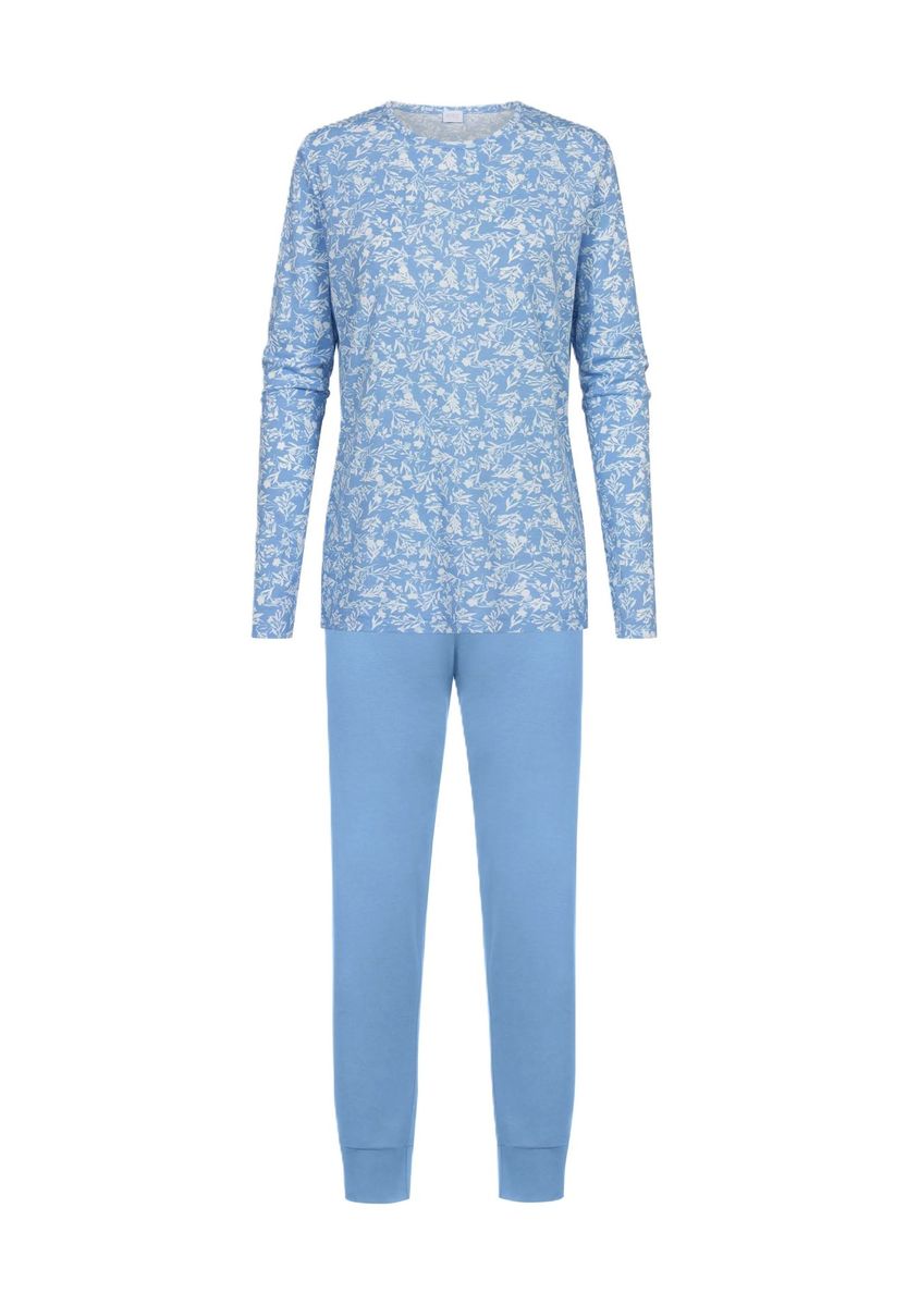 Langärmeliges Schlafanzug-Set mit Blumendruck