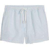 Gestreifte Seersucker Badeshorts